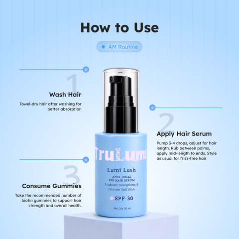Lumi Lush SPF Hair Serum | UV Protection & Frizz Control
