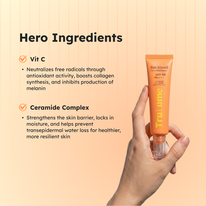 Sun kissed SPF 50++++ Hybrid Gel Sunscreen | UVA UVB Protection